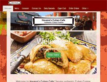 Tablet Screenshot of havanascubancafe.net
